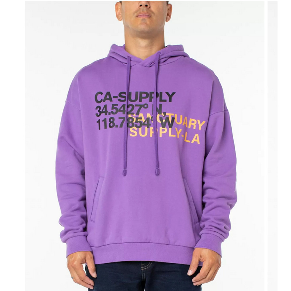 Sanctuary Men Horizon Hoodie Purple Size M 400151